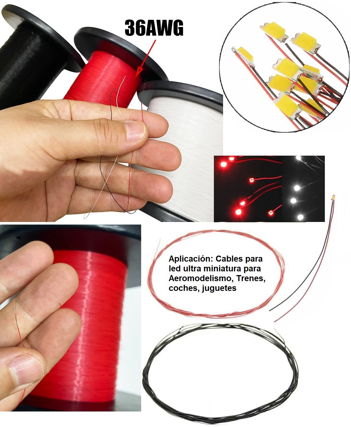 Cable flexible awg36